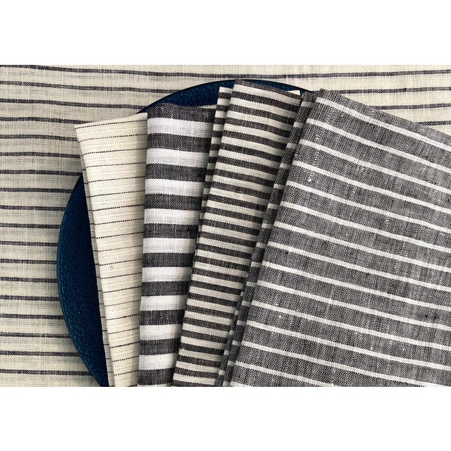 This is our best assortment of napkins with a linear element as part of the pattern. The stripe is a classic choice for...