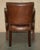 Hand-Dyed Brown Leather Halo Barrel Back Dining Chairs from Heritage, Set of 4 For Sale - Image 16 of 18
