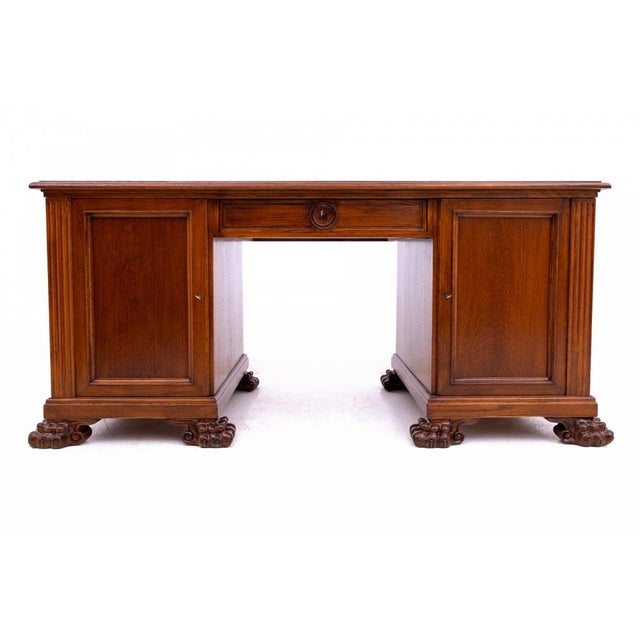 Vintage German Desk, 1930 For Sale - Image 3 of 9