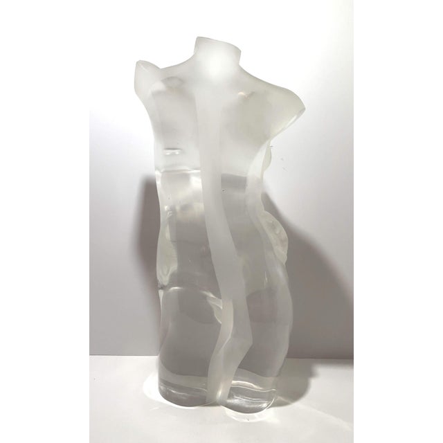 Plastic 1980s M. Malstrom Acrylic Female Nude Sculpture, Numbered 45/300 For Sale - Image 7 of 11