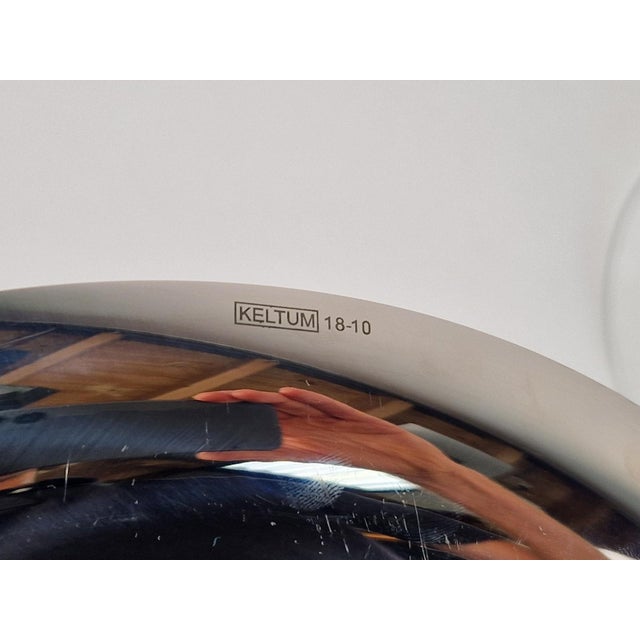 Flow Glass Dome with Serving Dish in Stainless Steel by Gijs Bakker for Royal VKB Walnut, 2000, Set of 3 For Sale - Image 11 of 12