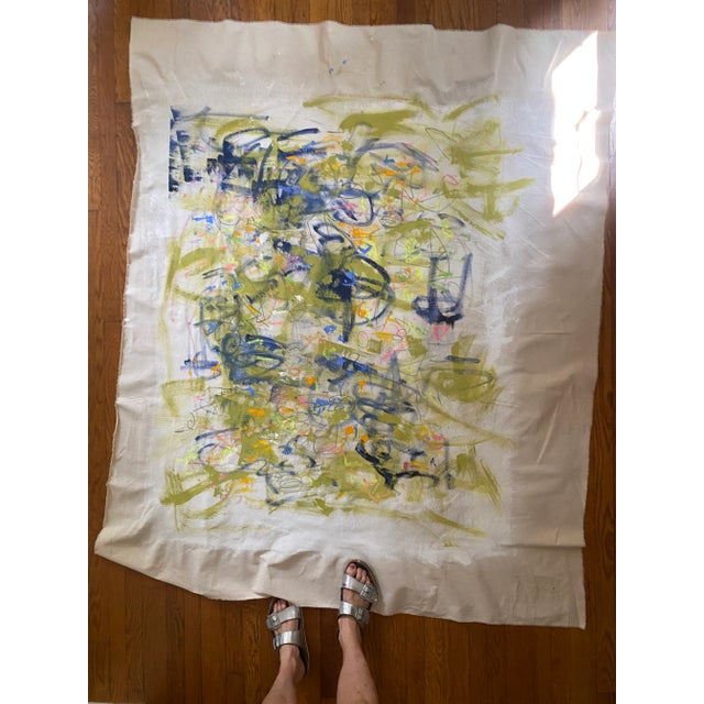 Sarah Trundlle, Contemporary Abstract Expressionist Painting, "Blossom" For Sale - Image 9 of 9