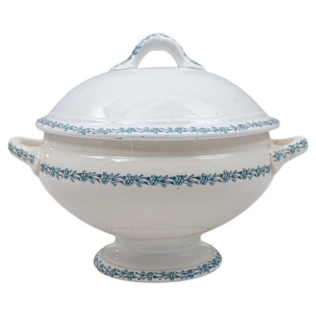 20th Century Belgian Special Edition Porcelain Tureen With Lid For Sale - Image 15 of 18