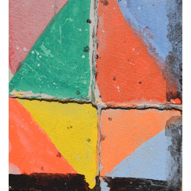 Wolff Mirus, Abstraction, 1985, Gouache & Mixed Media For Sale - Image 7 of 8
