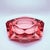 Vintage Italian Pink Multifaceted Ashtray in Murano Glass, 1960s For Sale - Image 6 of 8