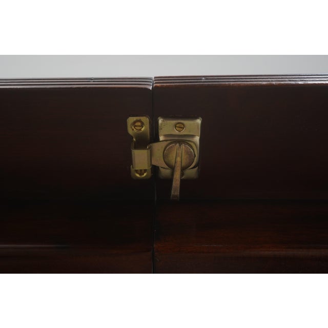 Theodore Alexander Double Pedestal Mahogany Dining Table For Sale - Image 9 of 18
