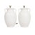 Late 20th Century White Ceramic Amphora Table Lamps – A Pair, Late 20th Century For Sale - Image 5 of 7