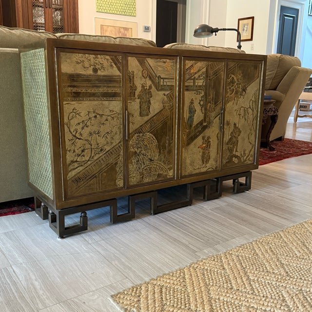 1970s Philip and Kelvin LaVerne, Mid-Century Modern, "Chan Li" Cabinet, Signed For Sale - Image 18 of 18