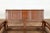 Wood Teak Wood Settee from Madura with Folding Back, Looping Arms and Cane Seat For Sale - Image 7 of 13