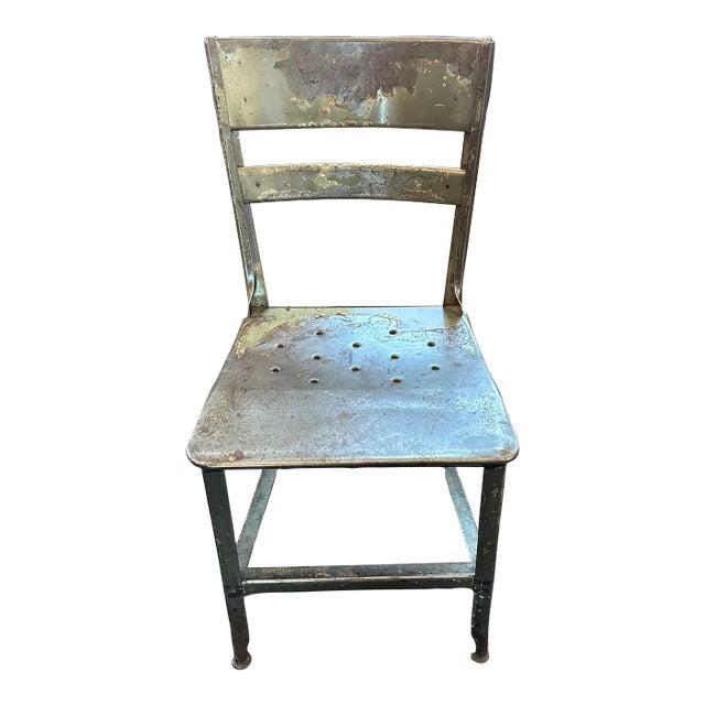 Vintage Mid-Century Toledo Steel Dining Chair For Sale
