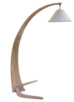 Mid-Century Modern Arc Floor Lamp, Italy, 1950s