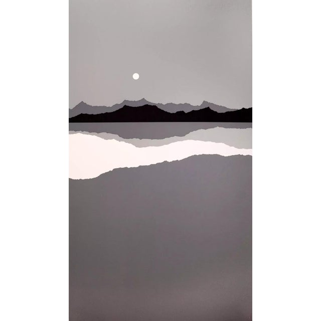 Abstract Richard Kozlow Keflavik Signed Modernist Serigraph 59/100 Unframed 1980s For Sale - Image 3 of 7