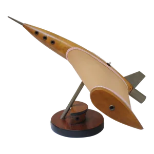 Vintage American Airplane Table Lamp With Illuminated Wings
