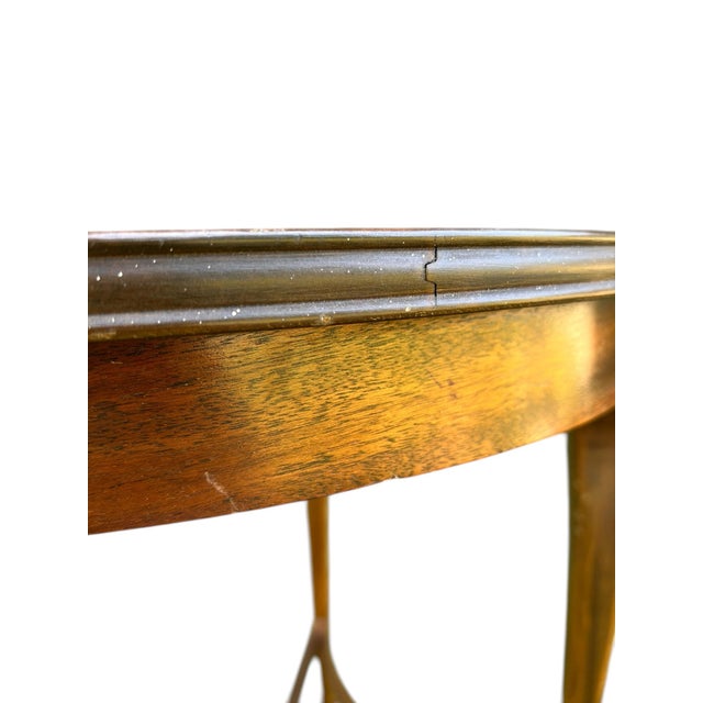 Early 20th Century English Queen Anne Demilune Table For Sale - Image 10 of 11