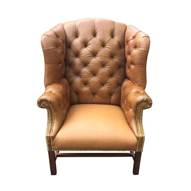 Mid-Century Modern Vintage Chesterfield Chair For Sale - Image 3 of 9