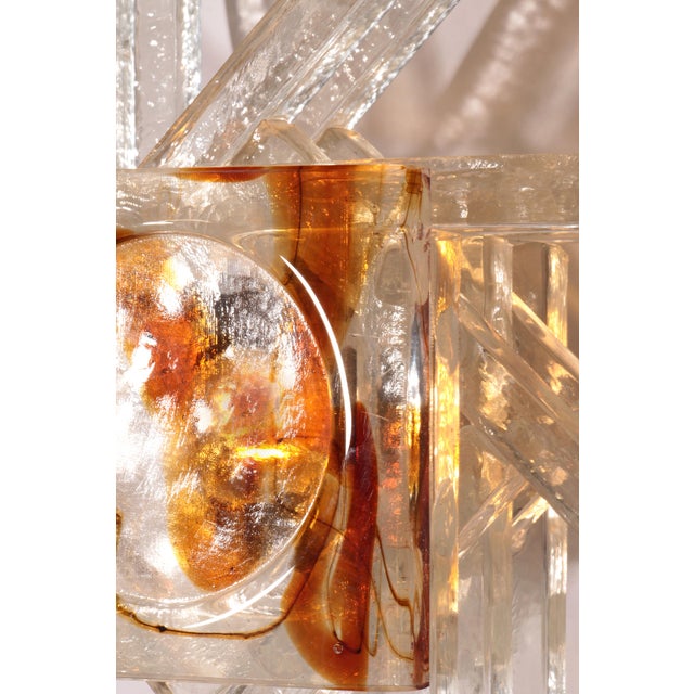 Glass Wall Light from Poliarte, Italy, 1970s For Sale - Image 9 of 10