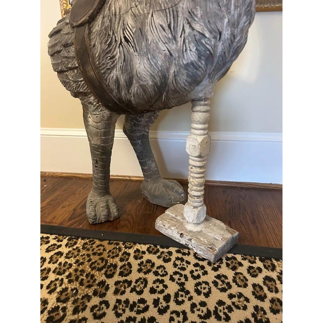Gorgeous Ostrich carousel horse with classic detailing and vibrant colors. Features a flowing mane, decorative saddle, and...