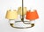 J.T. Kalmar Mid-Century Brass Ceiling Lamp with Glass and Fabric Shades from J. T. Kalmar, Austria, 1950s For Sale - Image 4 of 18