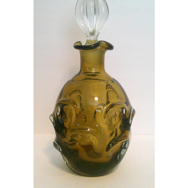 VTG Aseda Sweden Amber Glass Decanter Bo Borgström 1960s MCM Nordic Modern Excellent condition, original condition...