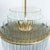 Large Clear Gold Glass Tube Chandelier attributed to Sciolari, 1970s For Sale - Image 12 of 14