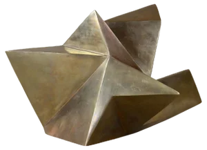 Modern Bronze Crystal Sculpture by M. Treml, Austria, 2019