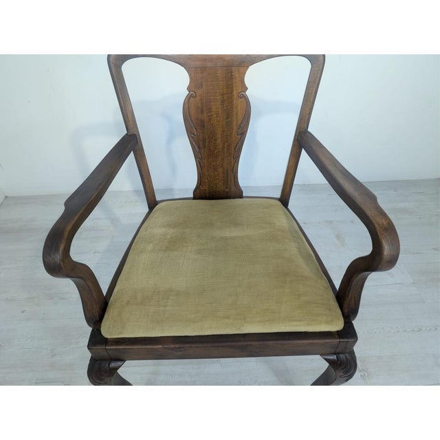Office Armchair in Oak Wood For Sale - Image 10 of 17