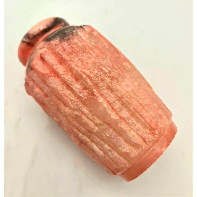 Grand Tour Vintage Chiseled Marble Vase For Sale - Image 3 of 10