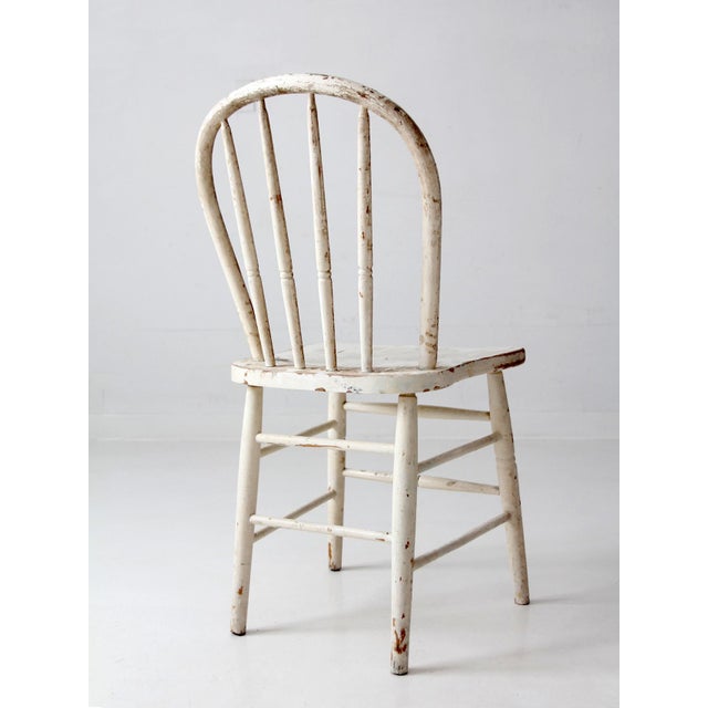 Vintage Painted Windsor Bow Back Chair For Sale - Image 15 of 17