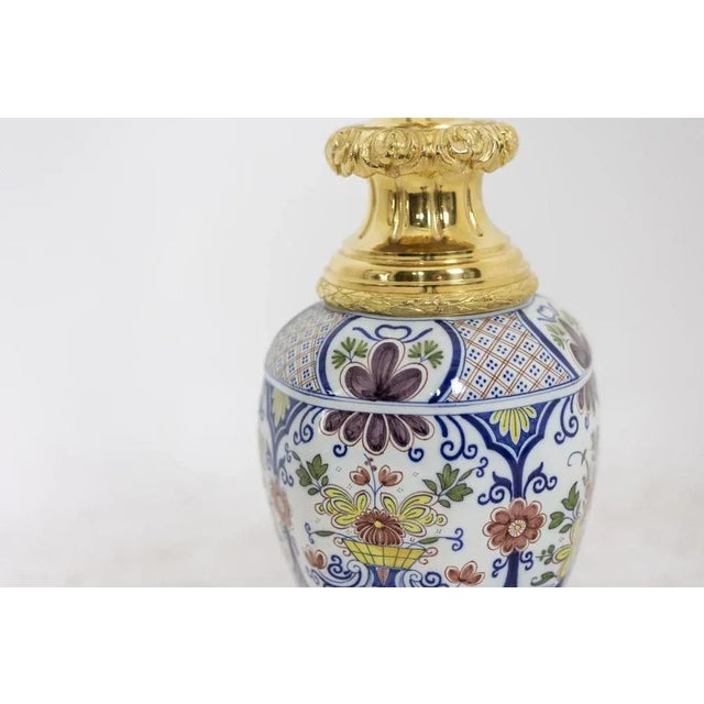 Antique Table Lamp in Earthenware For Sale - Image 5 of 9