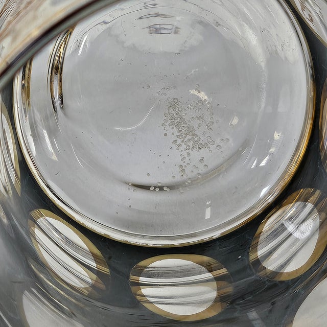 Vintage Culver Pisa Gold Crackle Highball Glasses, Set of 7 For Sale - Image 9 of 11