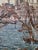 Vintage French Style Jacquard Port of Venice Tapestry in the style of Aubusson, 1970s For Sale - Image 17 of 18