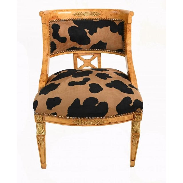 Empire Accent Chair with Leopard Print For Sale - Image 6 of 6