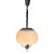 Dijkstra space age hanging pendant, white acrylic with a metal insert that houses three E14 type sockets. The rollycord...