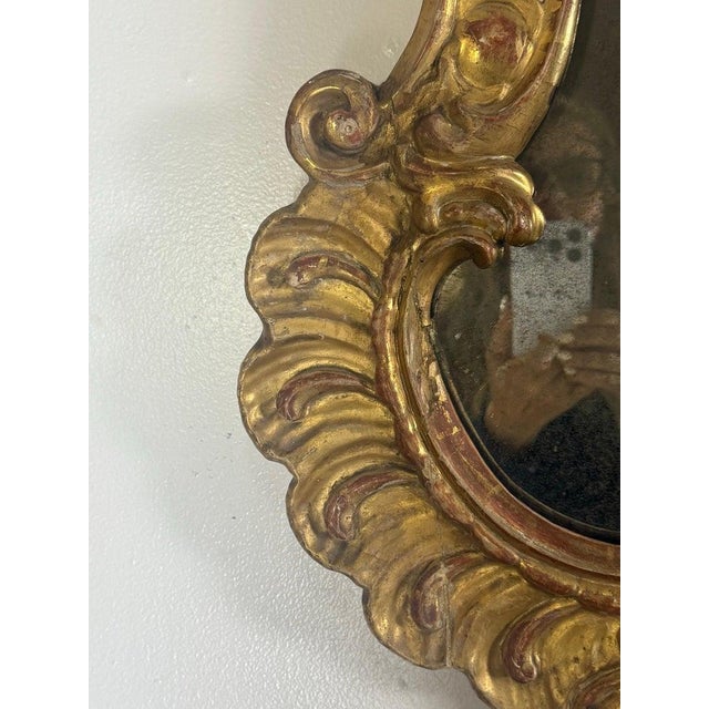 Pair of Italian Rococo Revival Giltwood Mirrors, Circa 1850–1870 For Sale - Image 11 of 18