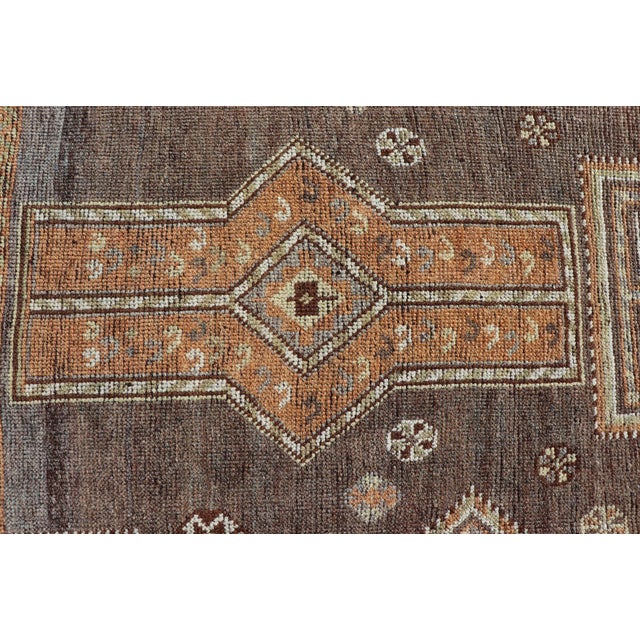 Antique Persian Lori Rug With All-Over Geometric Tribal Design on a Grey Field For Sale - Image 10 of 14