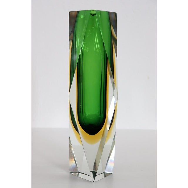 1960s Green Murano Glass Vase by Flavio Poli for A. Mandruzzato, 1960s For Sale - Image 5 of 10