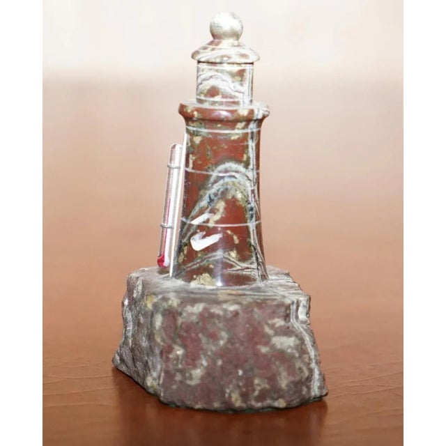 Antique Small Solid Marble Statues of Lighthouses, Set of 4 For Sale - Image 10 of 17
