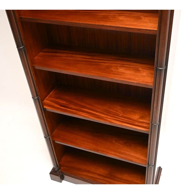 Antique Georgian Style Open Bookcase, 1950s For Sale - Image 6 of 10
