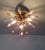 Vintage Italian Murano Style Starbust Flush Mount Chandelier For Sale - Image 10 of 12