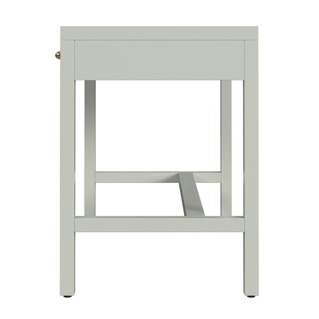2020s Nora 40 in. W Rectangular Wood 2 Drawer Writing Desk, Sage Green For Sale - Image 5 of 8