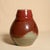 Early 21st Century Wabi Sabi Handmade Studio Pottery Vase With Red & Earth Tone Reactive Glaze For Sale - Image 5 of 10