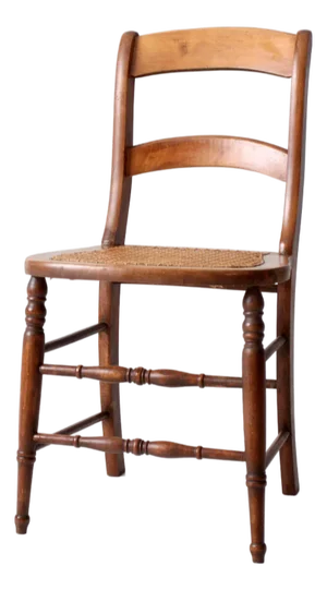 Antique Cane Seat Dining Chair