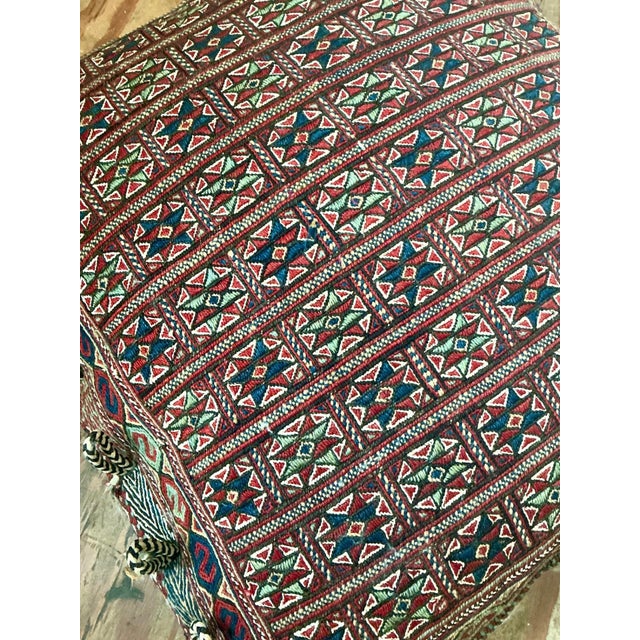 Vintage Monumental Kilim Throw Pillow For Sale - Image 13 of 17