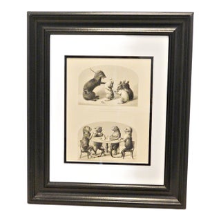Antique Print From "The Collection of Comical Creatures From Wurtenburg" C. 1860 For Sale