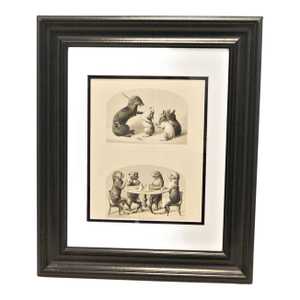 Antique Print From "The Collection of Comical Creatures From Wurtenburg" C. 1860