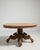 19th Century France Rich Walnut Brown Carved Walnut Round Pedestal Table For Sale - Image 9 of 11