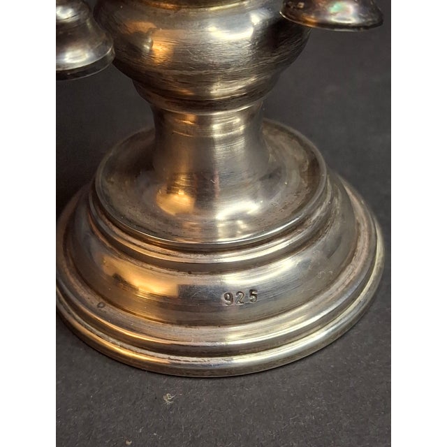 Vintage Israeli 925 Sterling Silver Havdalah Besamim Spice Tower & Bells 141 G For Sale - Image 13 of 18