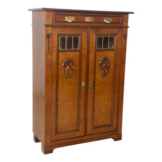 Antique Vertiko Linen Cabinet, 1900 For Sale