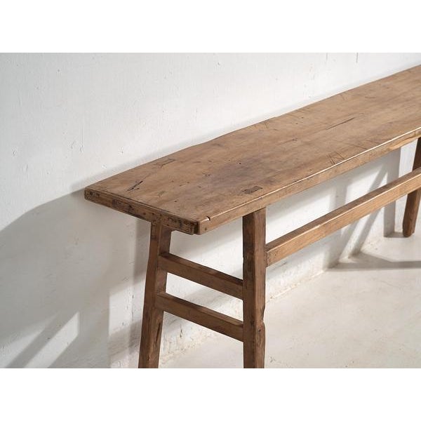 Antique Wood Console Table, 1900s For Sale - Image 14 of 15