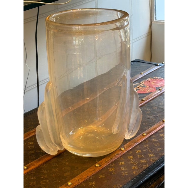 1980s Venetian Gilt and Iridescent Glass Vase, 1980s For Sale - Image 5 of 16